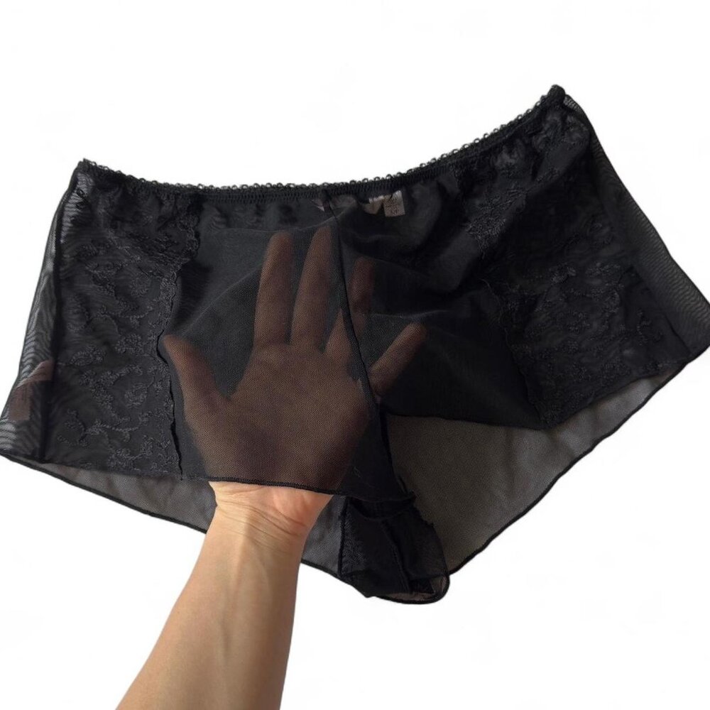 Sexy Sheer Black Lingerie Short
